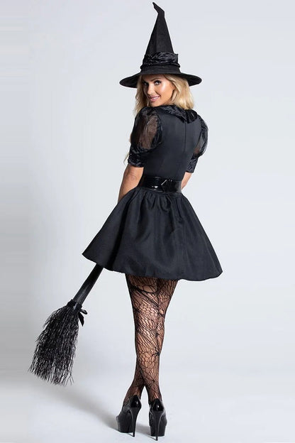 Witch Cosplay Mini Dress Halloween Costume