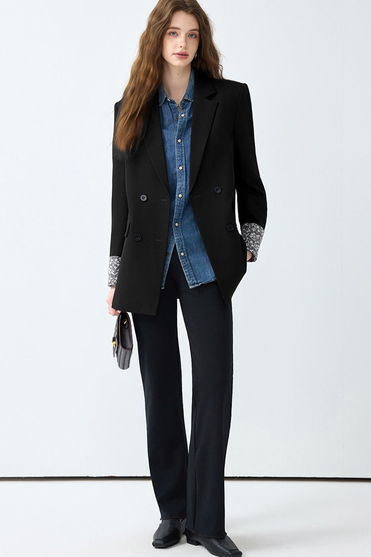 Elegant Mid-Length Office Blazer