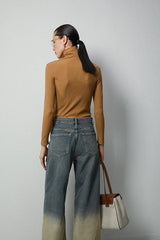 Stacked Neck Thermal Stretch Knit Top