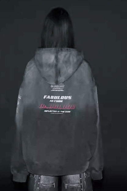 Tie-Dye Print Pullover Hoodie