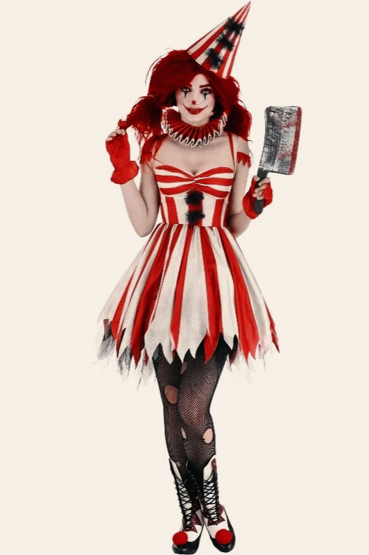 Terrifying Clown Cosplay Halloween Costume