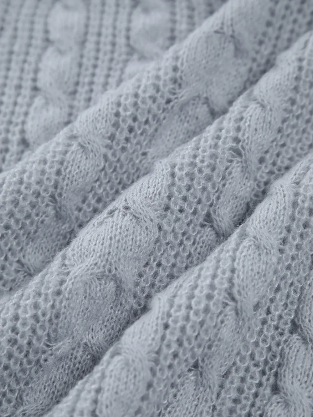 Cable Knit Graceful Oversized Sweater Sweaters L