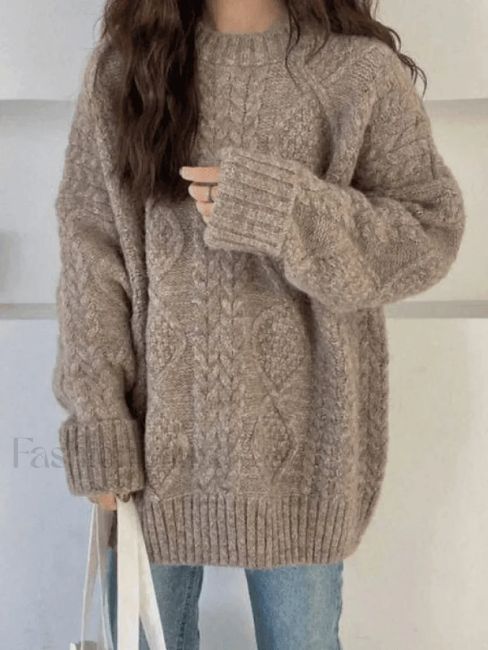 Cable Knit Jumper Sweater Sweaters