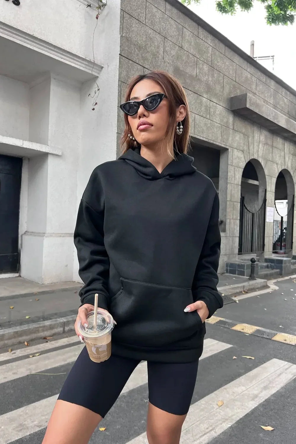 Casual Pocket Hooded Hoodie