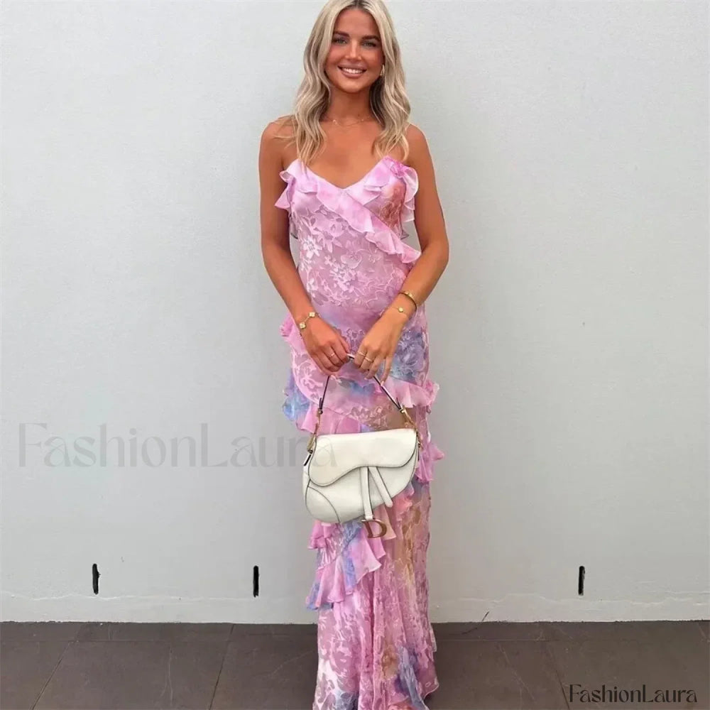 Casual Sling Floral Dress