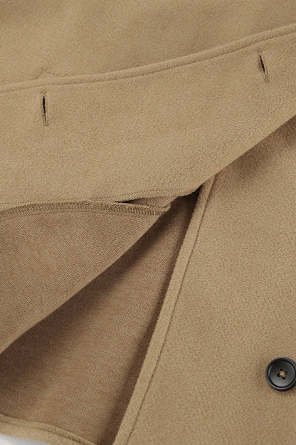 Batwing Sleeve Wool Blend Coat coats