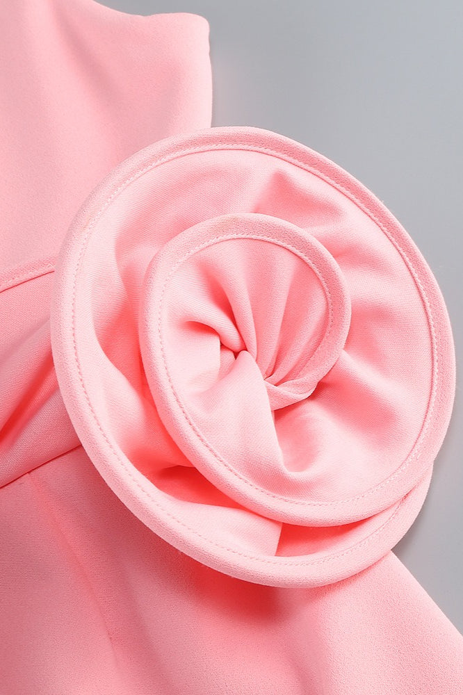 Chic Floral Embellished Party Dress