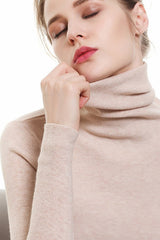 Stacked Neck Lightweight Wool Knit Top