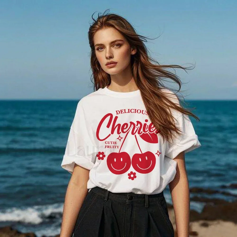 Cherry Delicious Raccoon Meme Graphic T Shirt