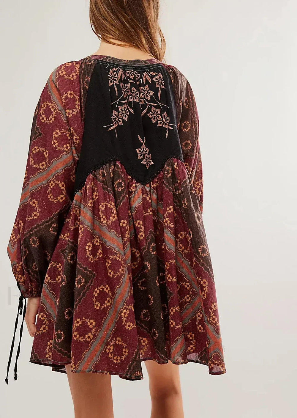 Chiffon Floral Tunic Boho Dress