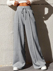 City Walk Graceful Wide Leg Sweatpants Grey / XS Sweatpants