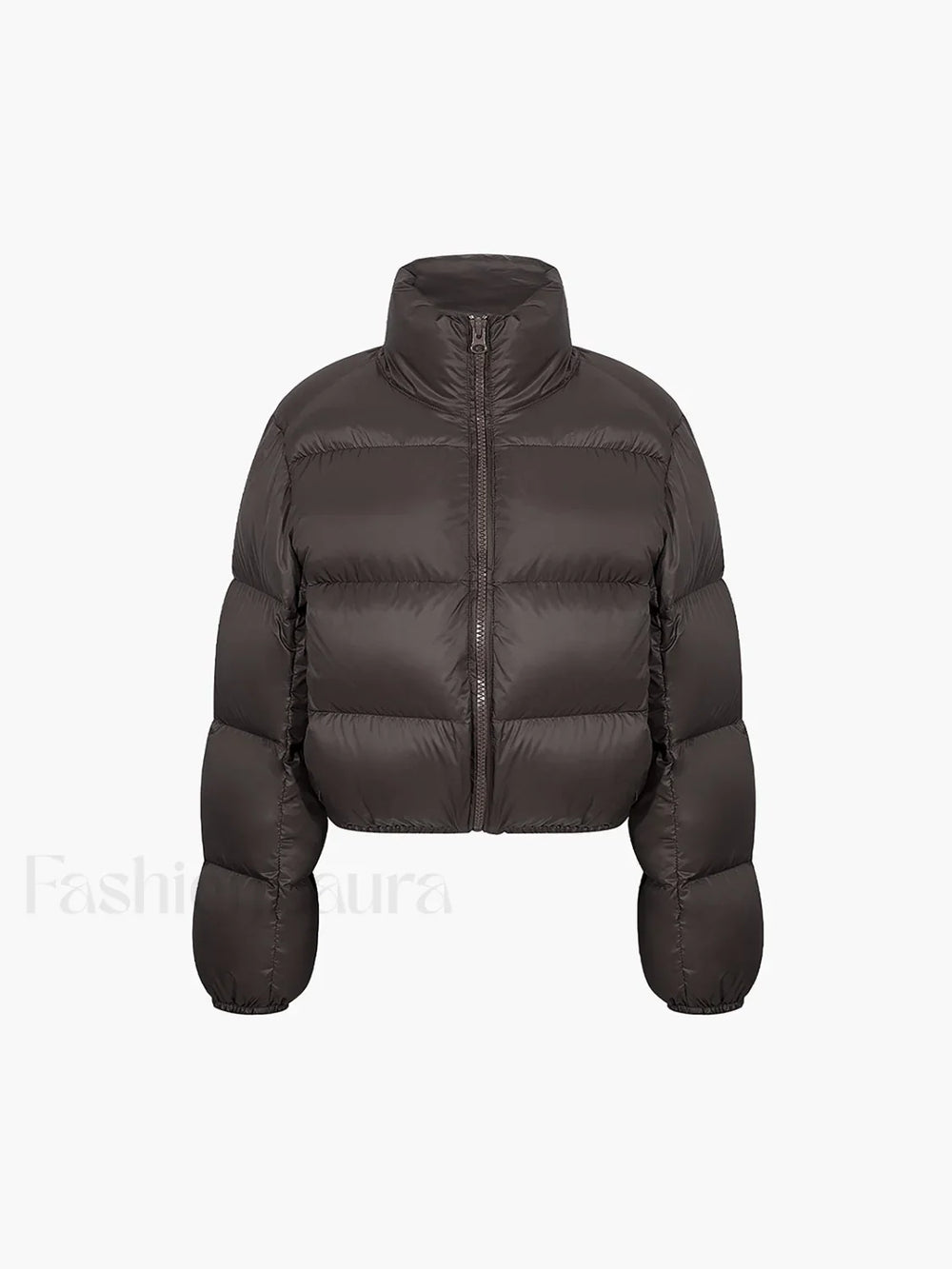 Cocoa Bean Stand Trendy Collar Quilted Puffer Coat Winter Coats