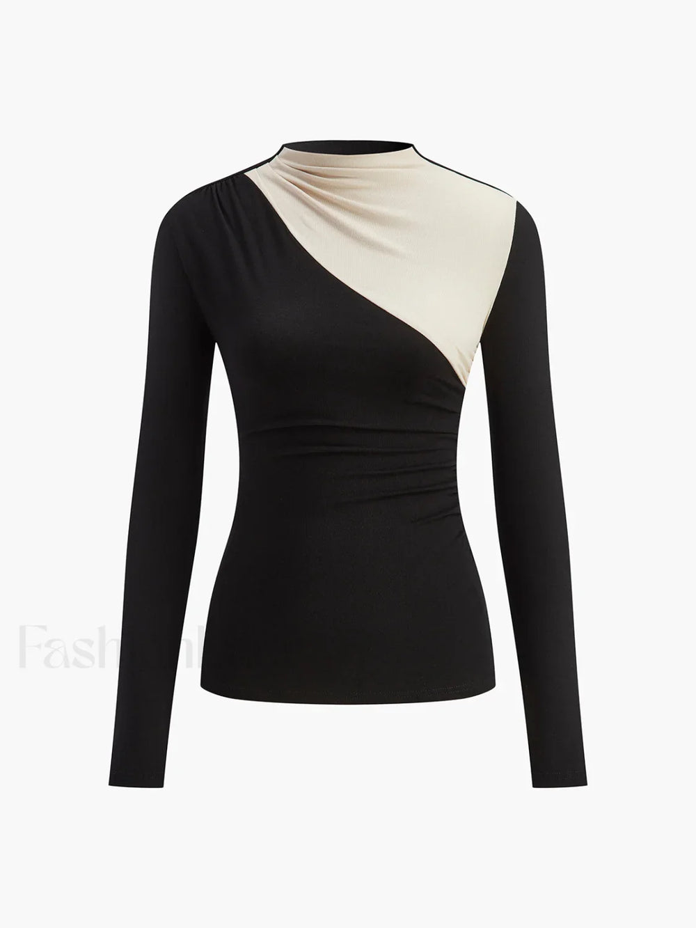 Color Block Long Sleeve T Shirt T Shirts