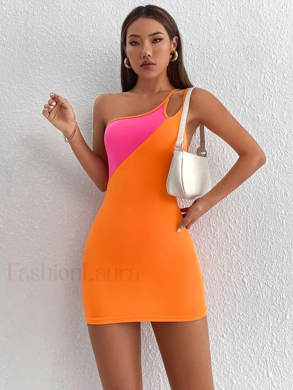 Colorblock Sheath Club Mini Dress
