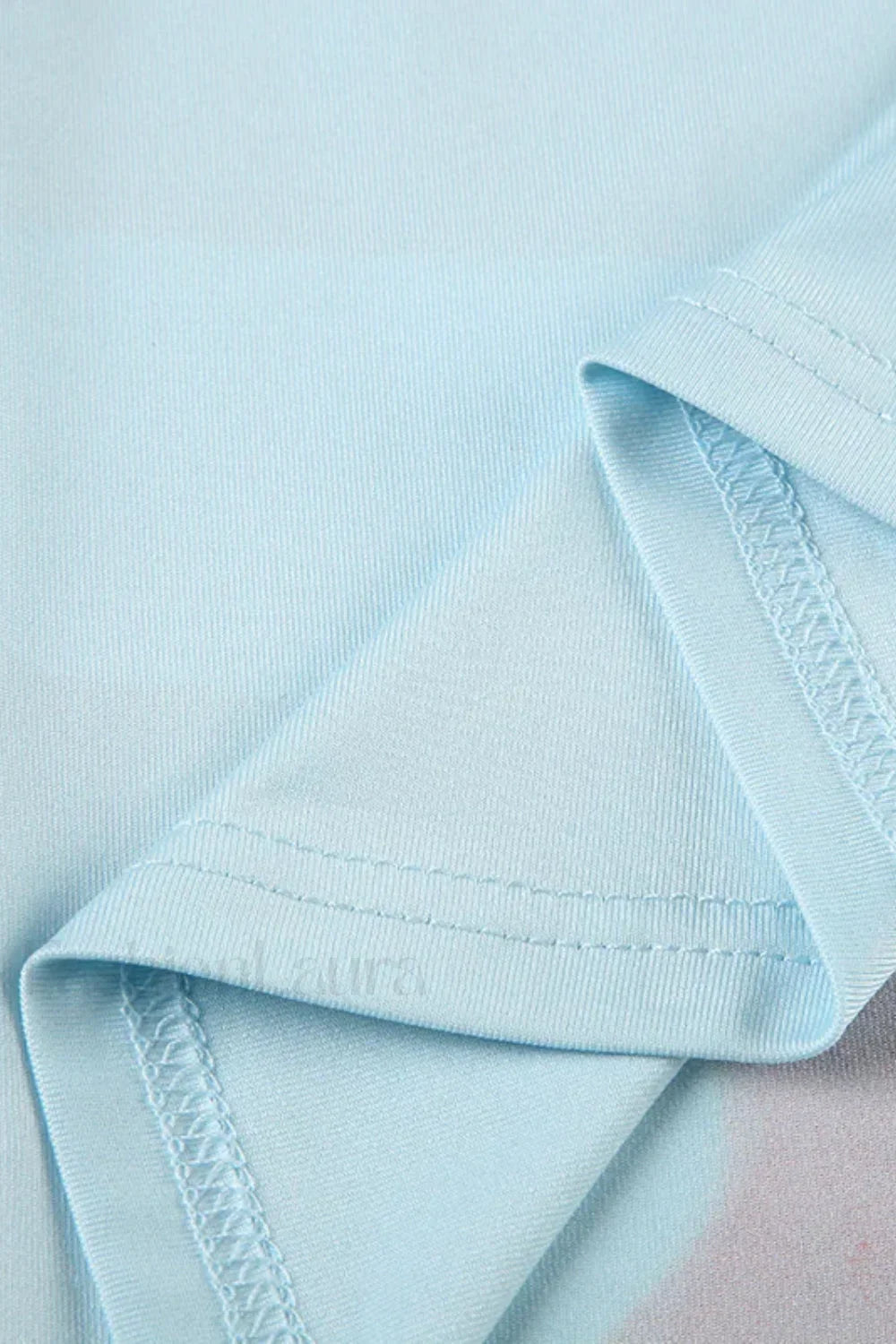 Colorful Printed Waist Slim Spice Girl Mini Dress