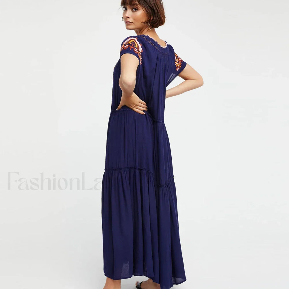 Colorful Tassel Short Boho Dress