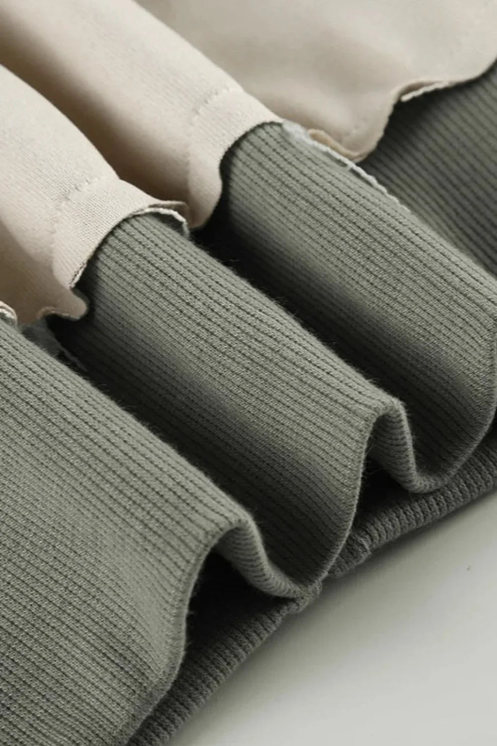 Contrast Color Patchwork Zipper Hoodie