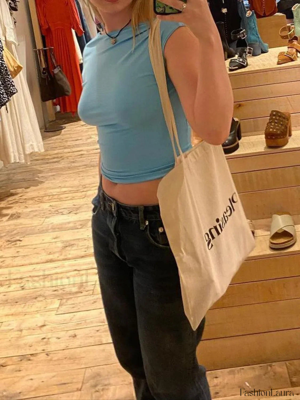 Convertible Open Back Crop Top Tops&Tees