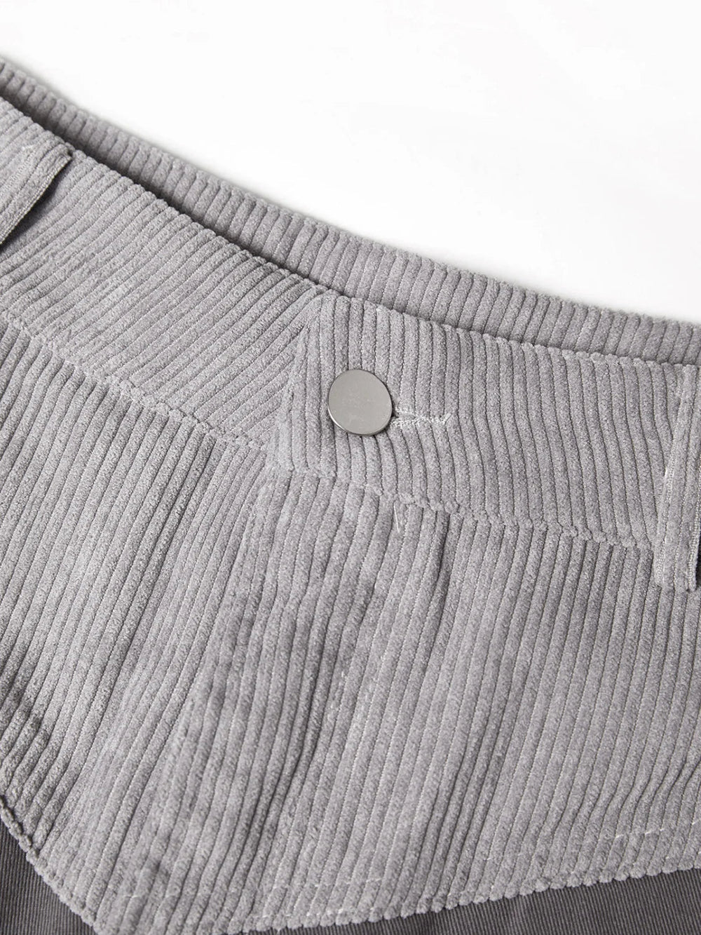 Corduroy Patchwork High Waist Straight Pants Straight Leg Pants