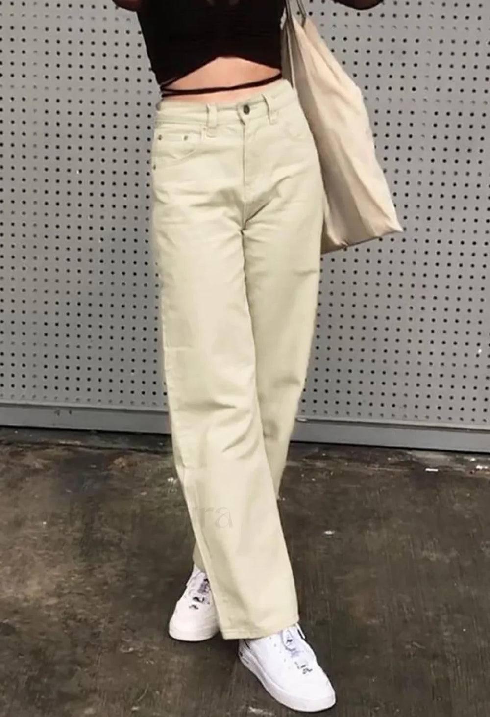 Corduroy Straight Leg Pants Pants