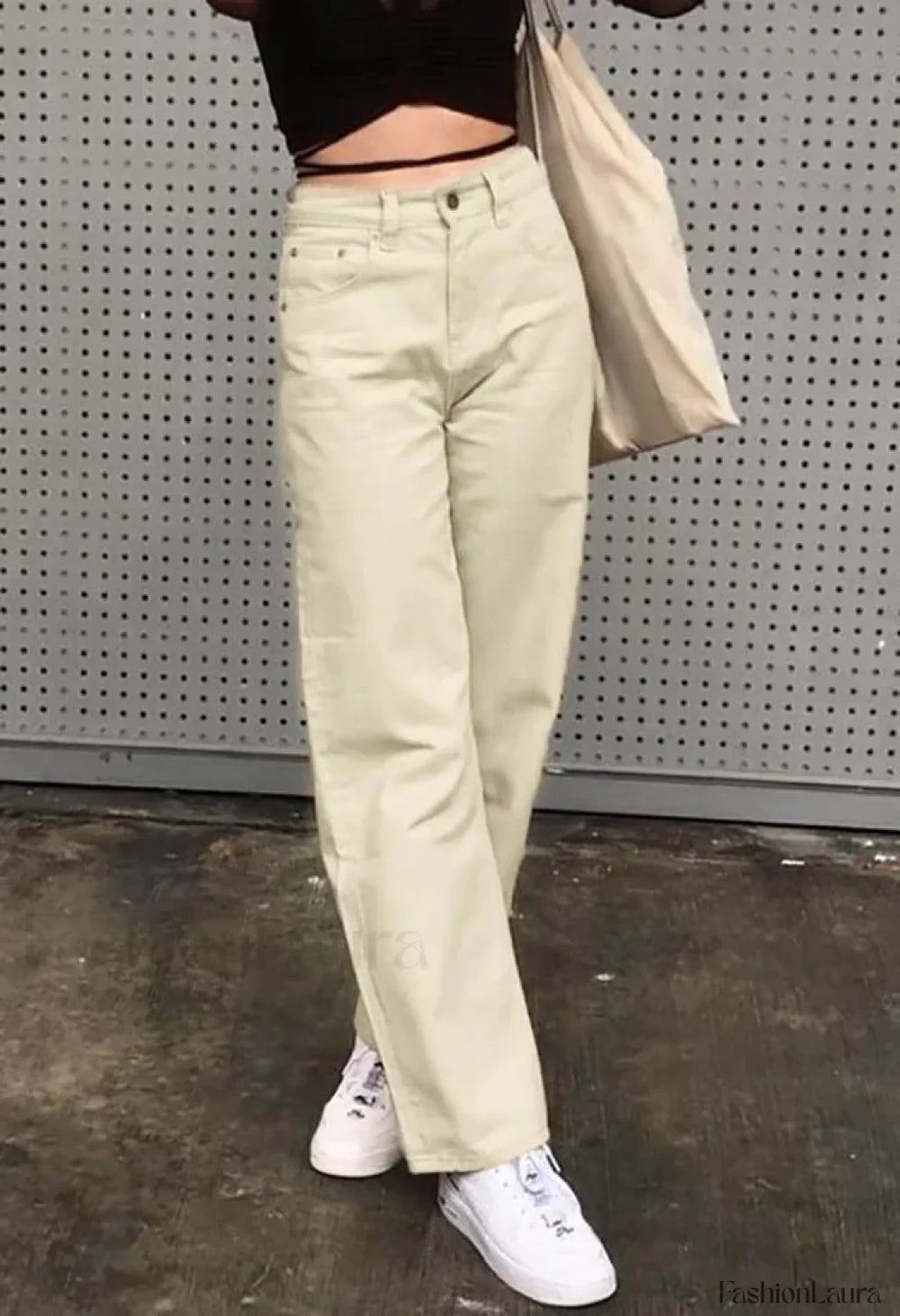 Corduroy Straight Leg Pants Pants