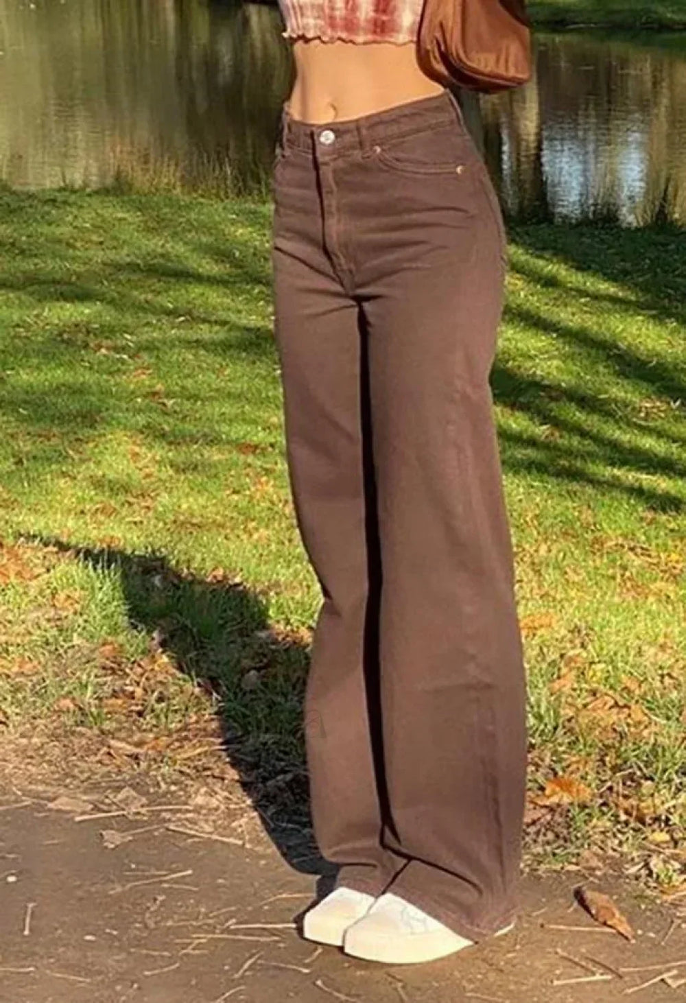 Corduroy Straight Leg Pants Pants