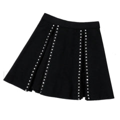 Cosplay Y2K High Waist Korean Style Pleated Mini Skirt for Girls BLACK / S