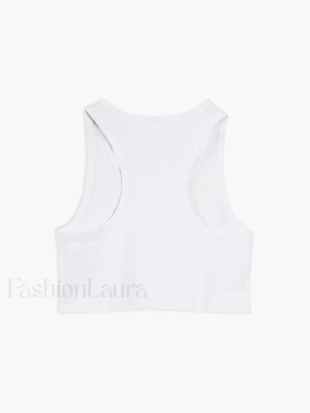 Cotton Blends Cropped Strappy Top Tank Tops & Camis