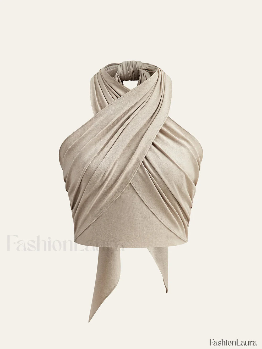 Cotton & Line Crisscross Halter Tank Top Tank Tops & Camis