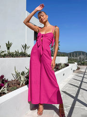 Cotton Twist Detail Jumpsuit Jumpsuits