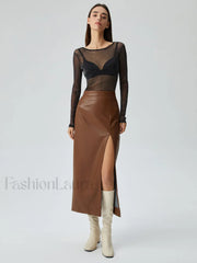 Crew Neck Sequined Trendy Long Sleeve Mesh Shirt T Shirts