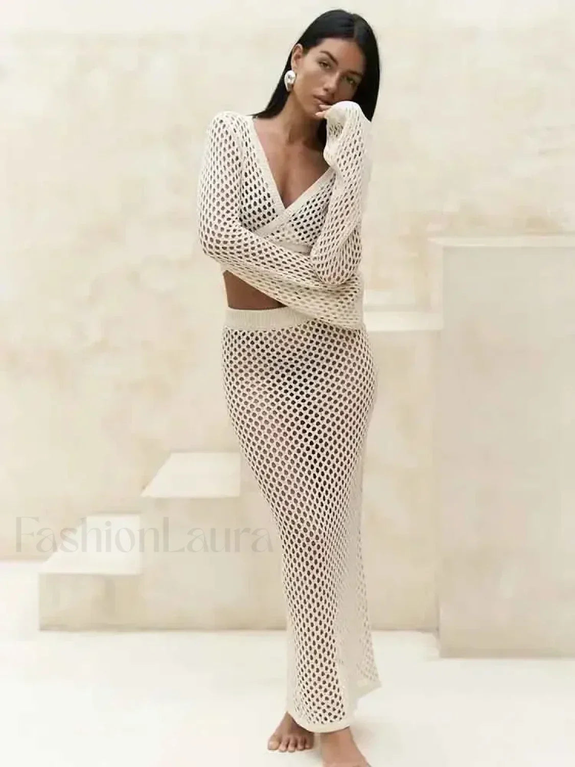 Cut Out Two Piece Cover Up