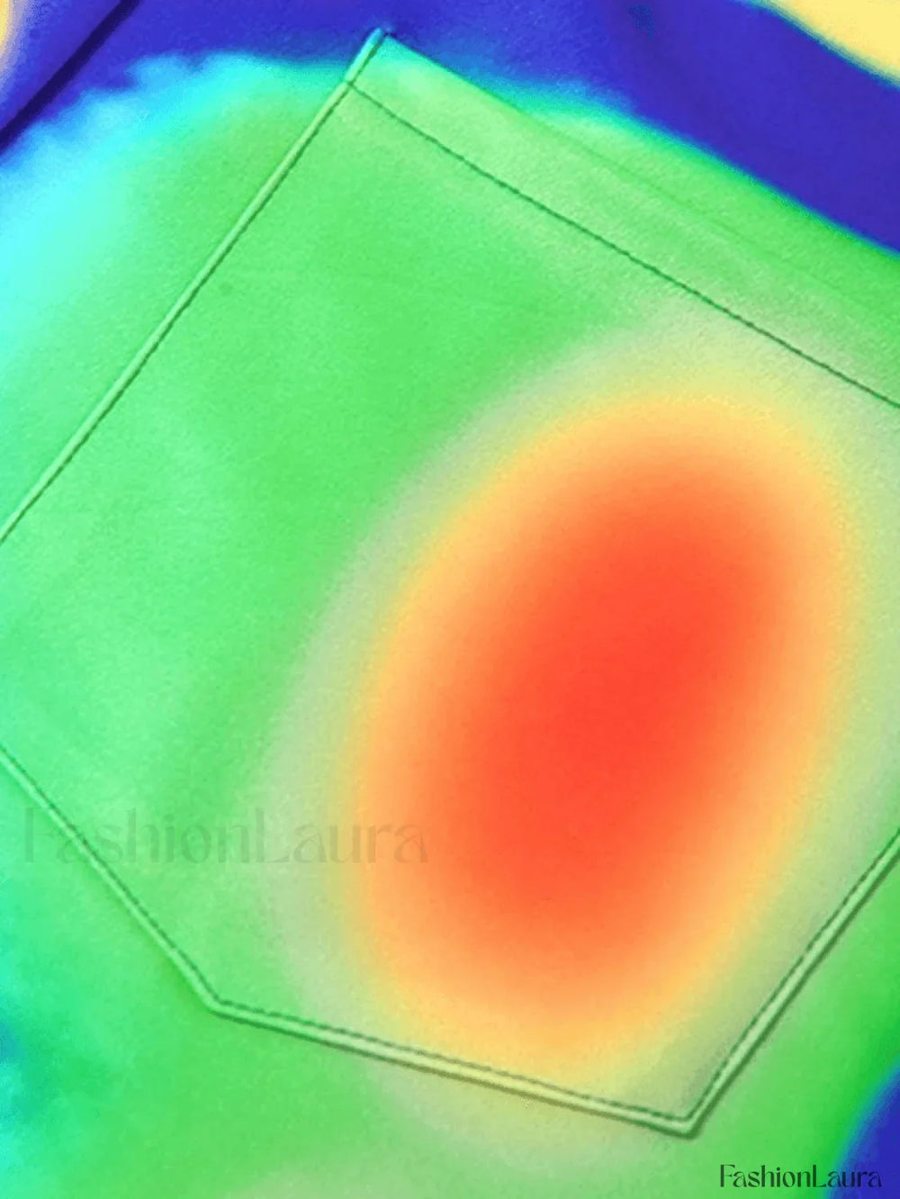 CyberPrinted Straight Leg Pants Pants