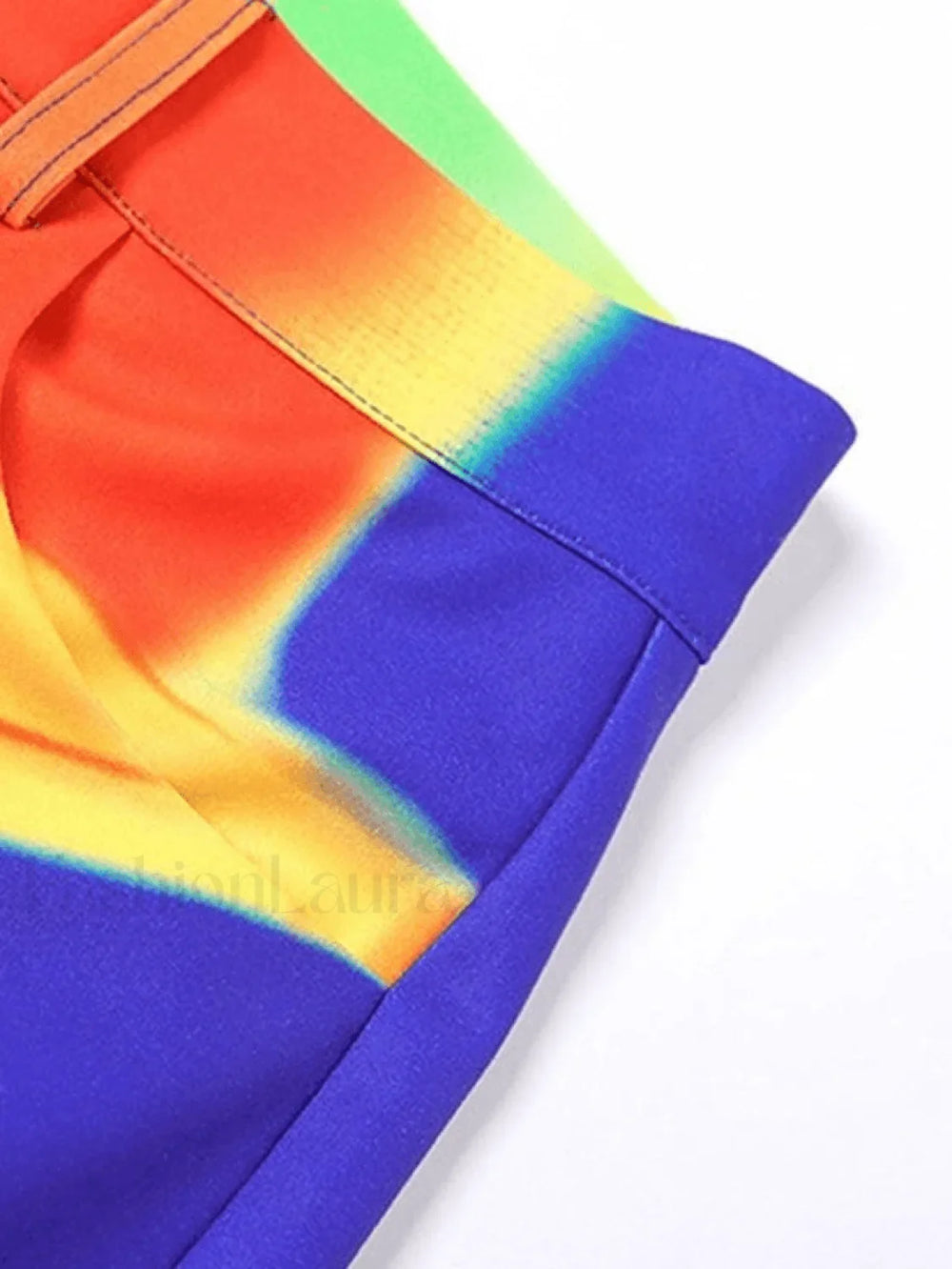 CyberPrinted Straight Leg Pants Pants