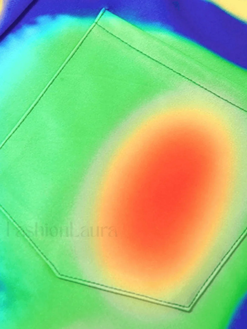 CyberPrinted Straight Leg Pants Pants