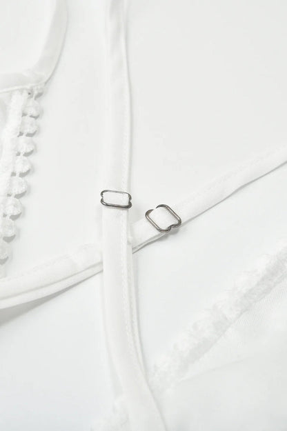 Lace Mesh Backless Boho Dress