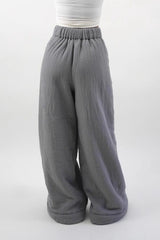 Warm Fleece Lined Solid Knit Pants