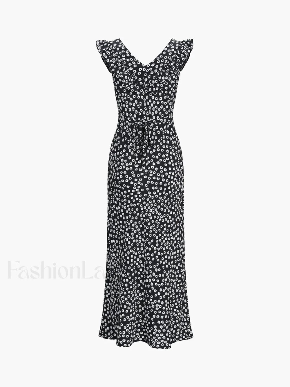 Daisy Floral Graceful Print Long Dress Floral Dresses