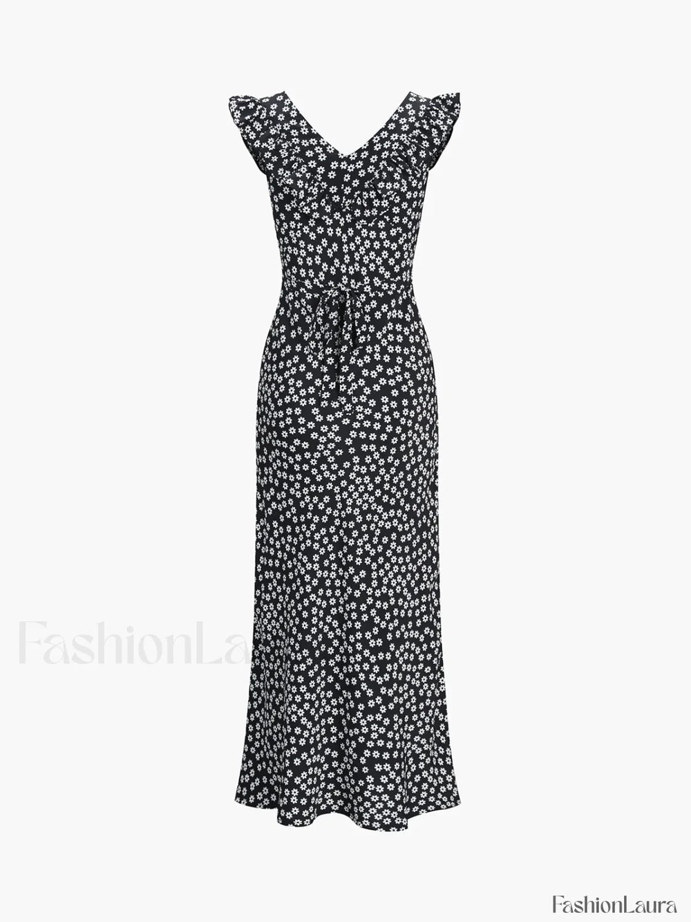 Daisy Floral Graceful Print Long Dress Floral Dresses