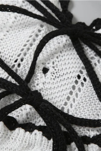 Cutenew Knit Halter Women Maxi Dress