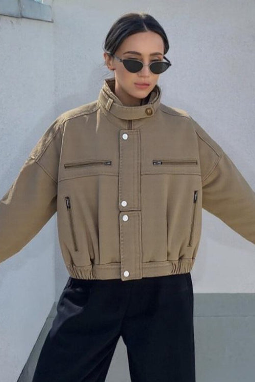 Denim Workwear Cropped Jacket