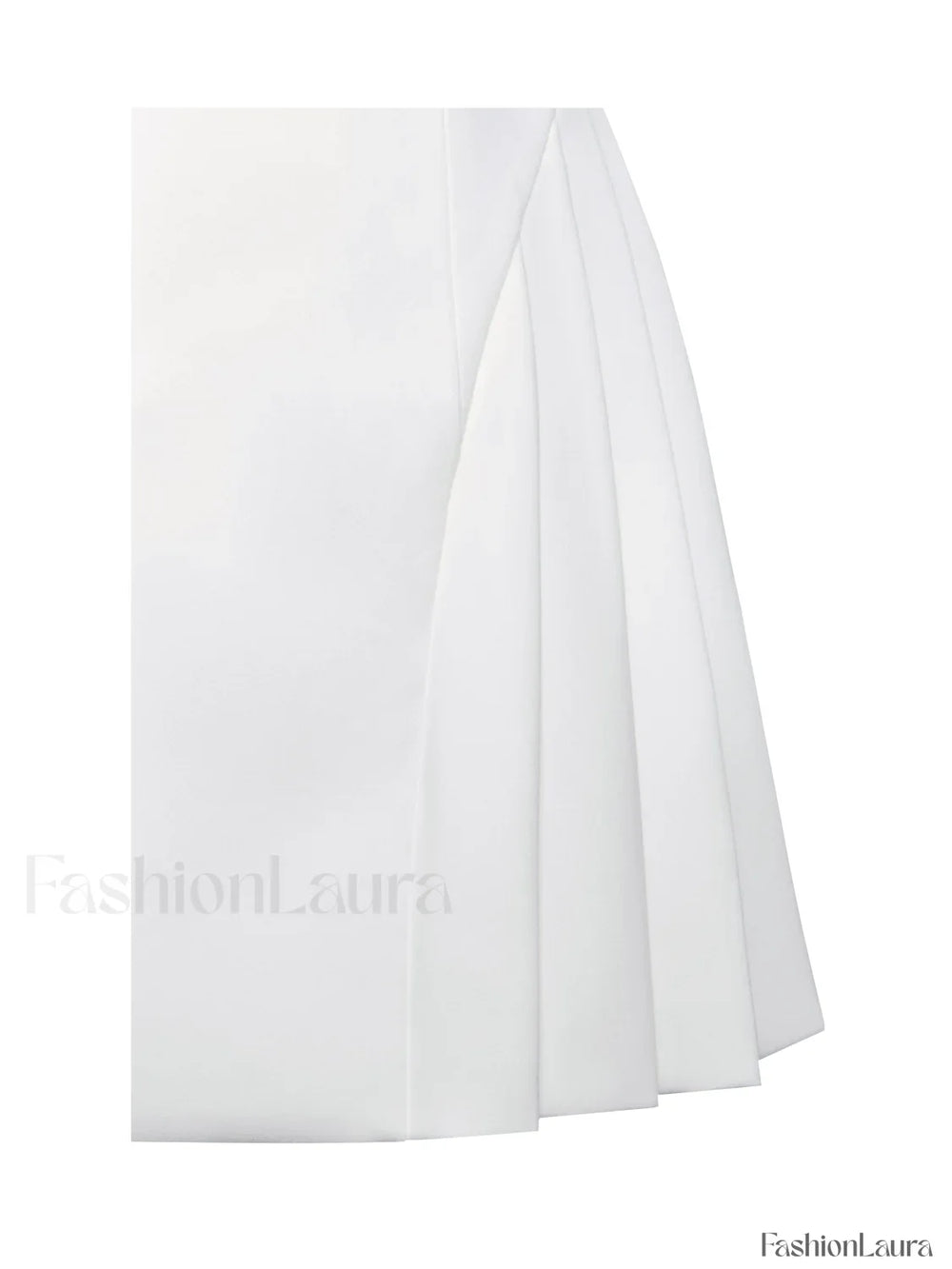 Delia White Blazer Charming Dress with Pleated Detail Dresses