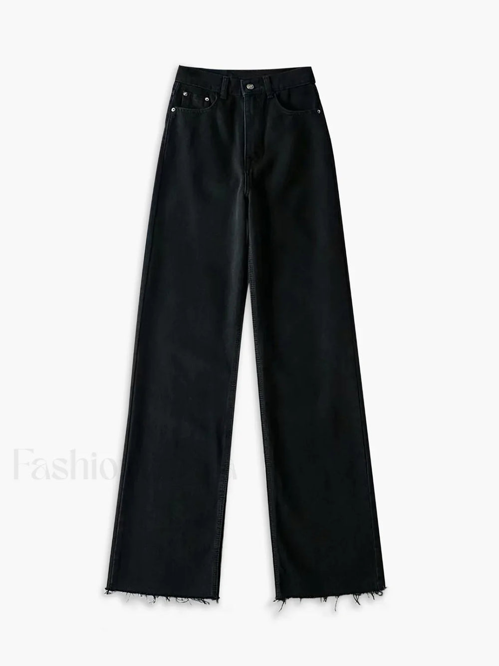 Denim Straight Graceful Leg Jeans Black / XS Jeans