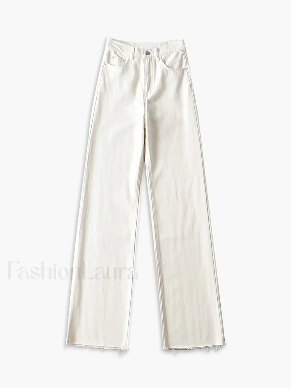Denim Straight Graceful Leg Jeans White / XS Jeans