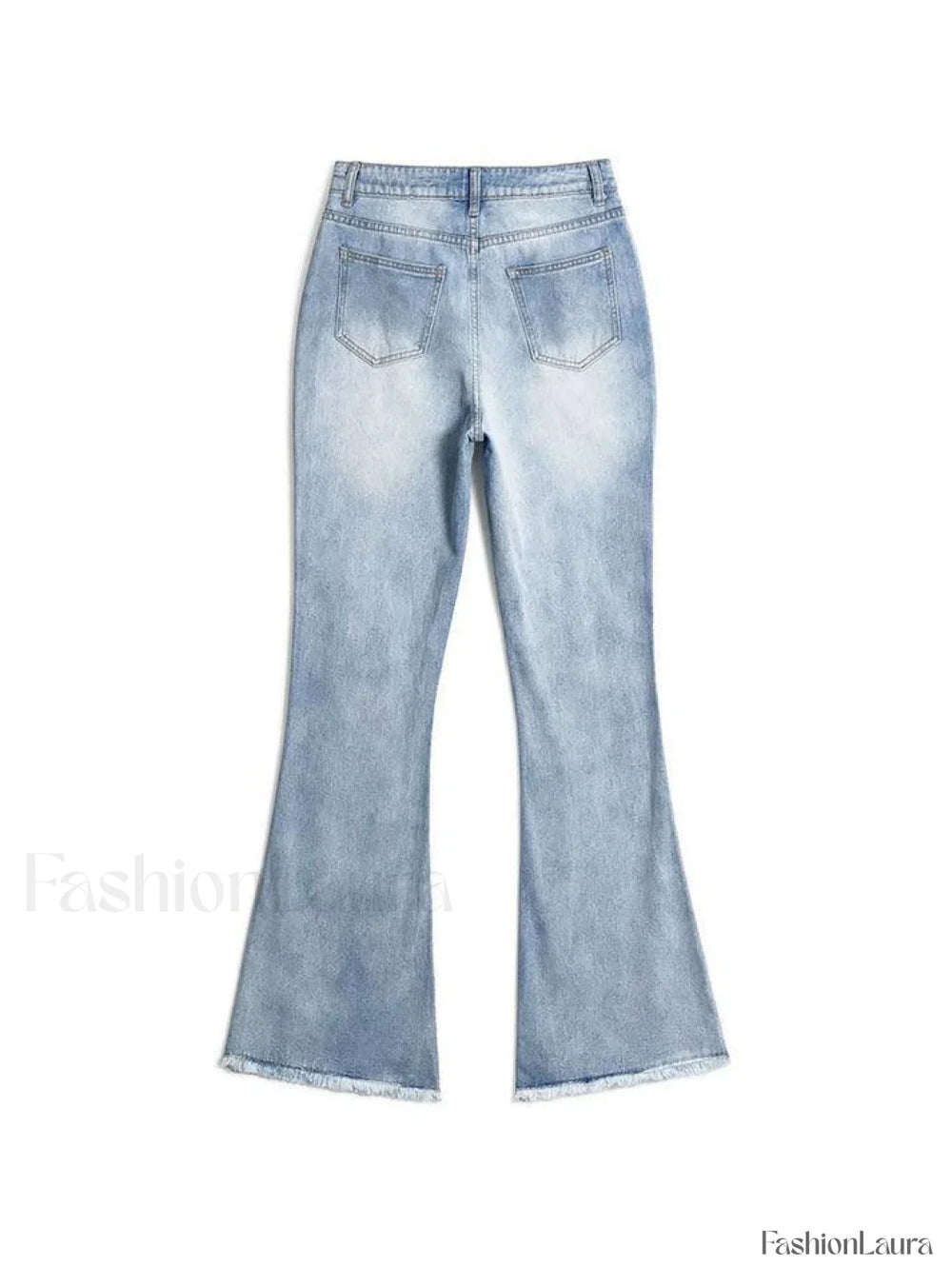 Distressed High Waist Ripped Jeans Jeans