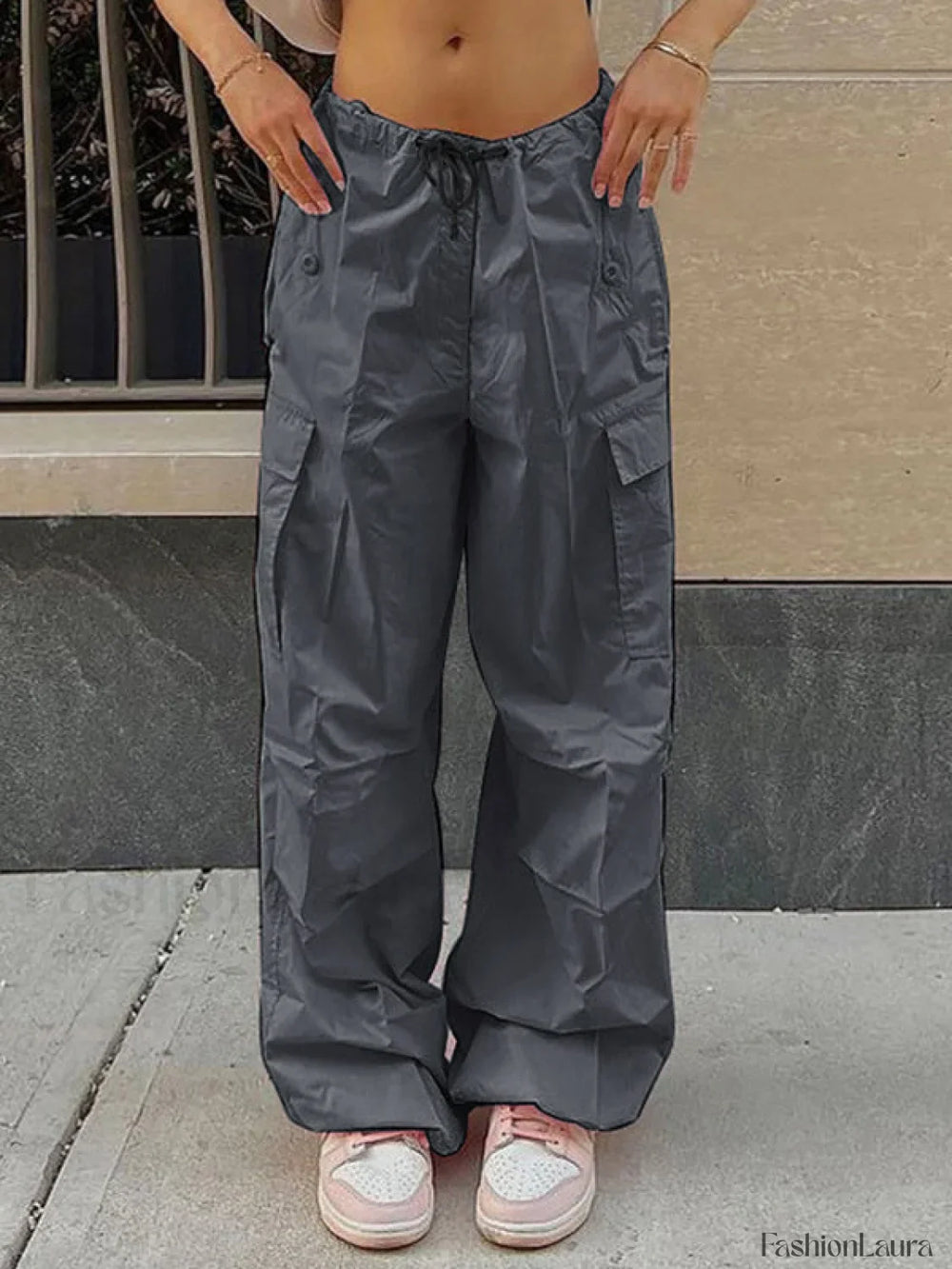 Drawstring Y2K Baggy Cargo Pants Cargo Pants