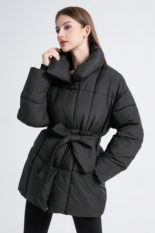Longline Design Puffer Jacket