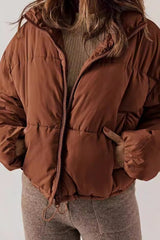 Classic Plain Quilted Puffer Jacket
