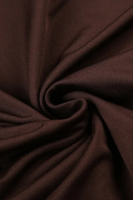 Metal Ring Halter Mini Dress