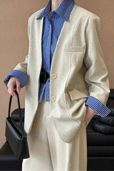 Casual V-Neck Blazer